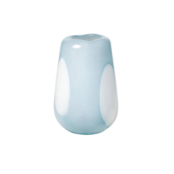 Broste Copenhagen - Ada Dot Vase Ø 18 X H 26 Cm, Plein Air Light Blue 1 Broste Copenhagen - Ada Dot Vase Ø 18 X H 26 Cm, Plein Air Light Blue