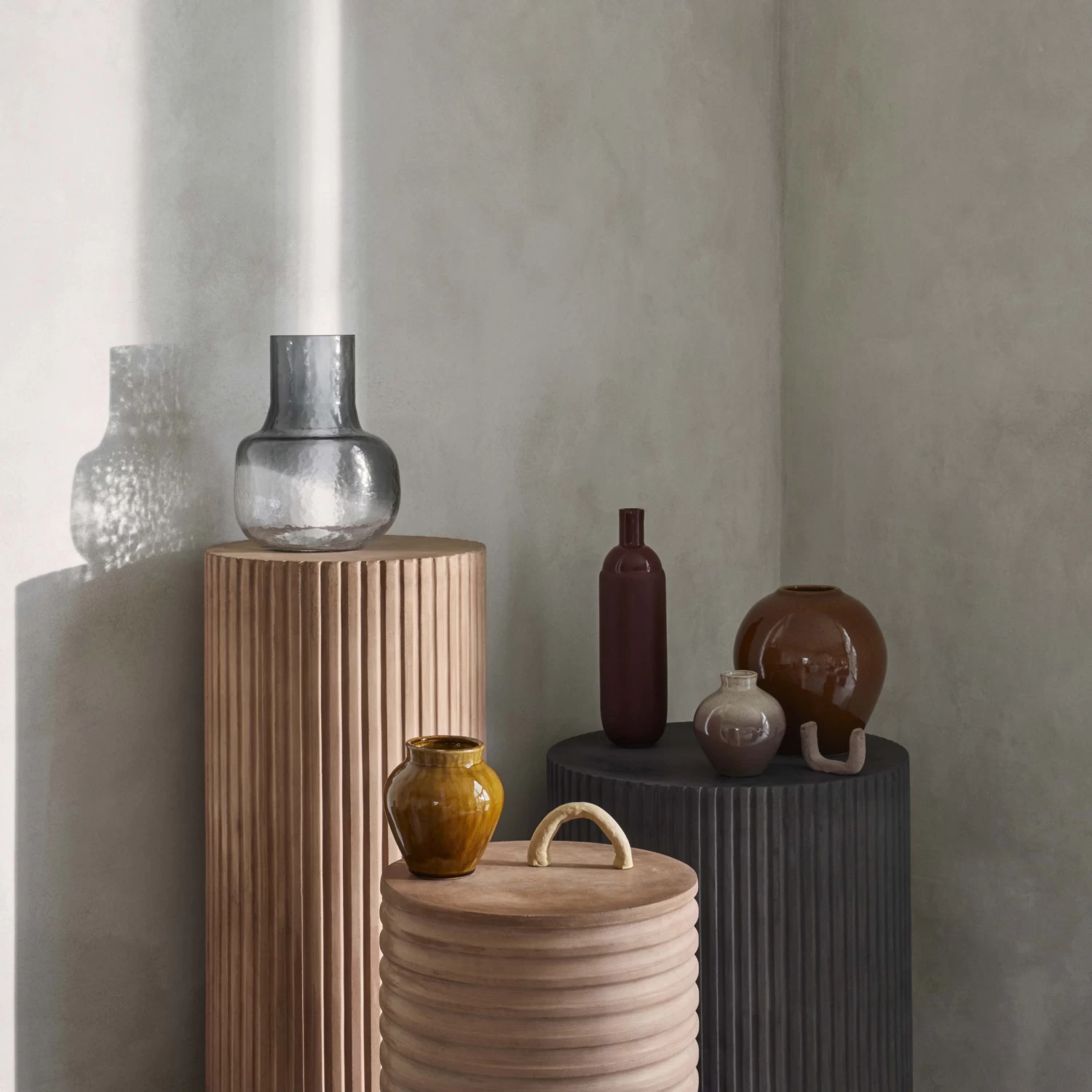 Broste Copenhagen Ingrid Keramikvase 14,5cm 3er Pack 2 Broste Copenhagen Ingrid Keramikvase 14,5cm 3er Pack – Bild 2