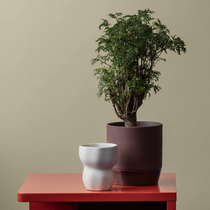 Broste Copenhagen - Denise Übertopf, Ø 21 X H 21 Cm, Dove Grey 2 Broste Copenhagen - Denise Übertopf, Ø 21 X H 21 Cm, Dove Grey – Bild 2