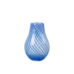 Broste Copenhagen - Ada Crossstripe Vase, H 22,5 Cm, Lavender Grey -Broste Copenhagen Broste Copenhagen Ada Crossstripe Vase 22 5 cm intense blue 1