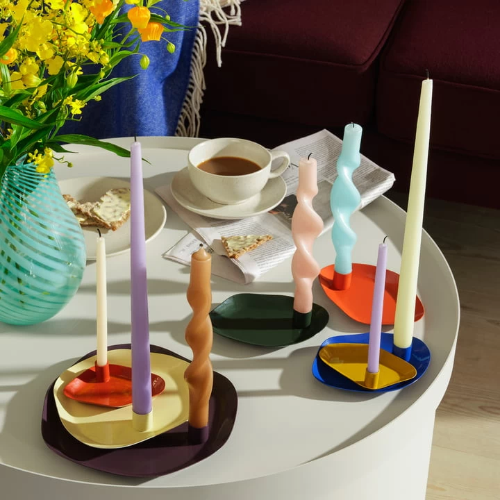 Broste Copenhagen - Ada Crossstripe Vase, H 22,5 Cm, Light Turquise 3 Broste Copenhagen - Ada Crossstripe Vase, H 22,5 Cm, Light Turquise – Bild 3