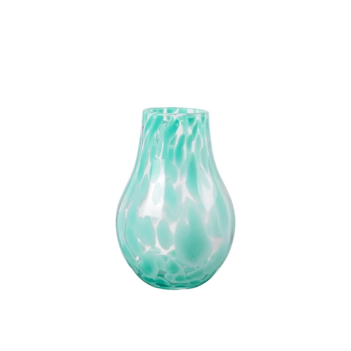 Broste Copenhagen - Ada Spot Vase, H 22,5 Cm, Light Turquise 1 Broste Copenhagen - Ada Spot Vase, H 22,5 Cm, Light Turquise