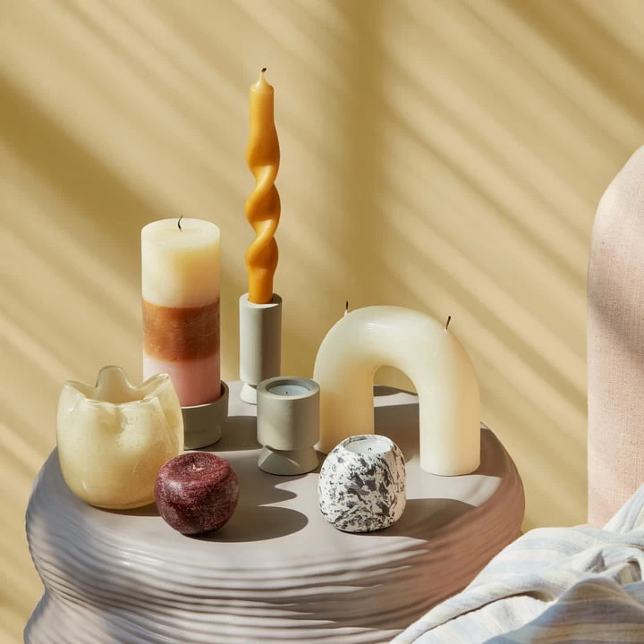 Broste Copenhagen - Esther Windlicht, Ø 10 Cm, Gelb 2 Broste Copenhagen - Esther Windlicht, Ø 10 Cm, Gelb – Bild 2