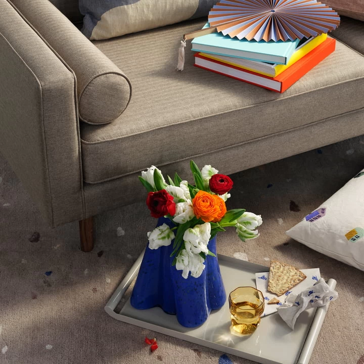 Broste Copenhagen - Billie Vase, H 27 Cm, Intense Blue 3 Broste Copenhagen - Billie Vase, H 27 Cm, Intense Blue – Bild 3