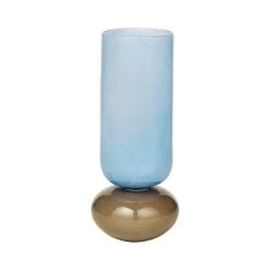 Broste Copenhagen - Dorit Vase, H 28 Cm, Serenity Light Blue / Taupe