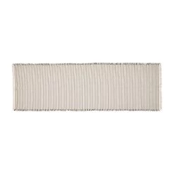 Broste Copenhagen - Elouise Tischläufer, Off-white / Schwarz