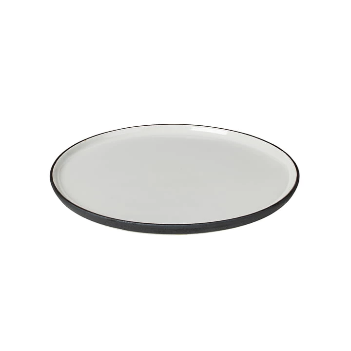 Broste Copenhagen - Esrum Speiseteller Ø 28 Cm, Elfenbein Glänzend / Grau Matt 5 Broste Copenhagen - Esrum Speiseteller Ø 28 Cm, Elfenbein Glänzend / Grau Matt – Bild 5