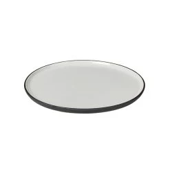 Broste Copenhagen - Esrum Frühstücksteller Ø 21 Cm, Elfenbein Glänzend / Grau Matt