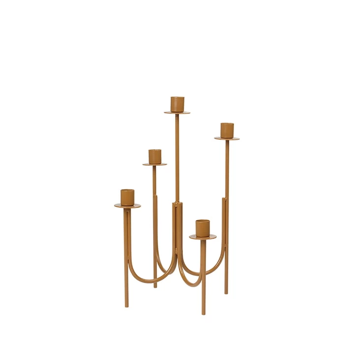 Broste Copenhagen - Farri Kerzenständer, H 36 Cm, Golden Brown 1 Broste Copenhagen - Farri Kerzenständer, H 36 Cm, Golden Brown