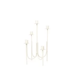 Broste Copenhagen - Farri Kerzenständer, H 36 Cm, Serenity Blue -Broste Copenhagen Broste Copenhagen Farri Kerzenstaender H 36 cm light warm grey