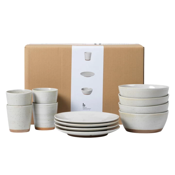 Broste Copenhagen - Grød Geschirr-Set, Sand 1 Broste Copenhagen - Grød Geschirr-Set, Sand