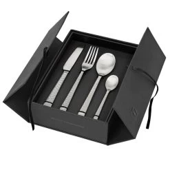 Broste Copenhagen - Hune Besteck-Set, Kupfer (16 Tlg.) 8 Broste Copenhagen - Hune Besteck-Set, Kupfer (16 Tlg.) -Broste Copenhagen Broste Copenhagen Hune Besteck Set gebuersteter Edelstahl gehaemmert 16 tlg 2