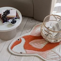 Broste Copenhagen - Tulina Tisch, Off-white 7 Broste Copenhagen - Tulina Tisch, Off-white -Broste Copenhagen Broste Copenhagen Koi Teppich pumkin orange Situation 4