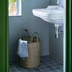 Broste Copenhagen - Lykke Korb, Natural / Baja Blue (2er-Set) 18 Broste Copenhagen - Lykke Korb, Natural / Baja Blue (2er-Set) -Broste Copenhagen Broste Copenhagen Lykke Korb natural jelly green Situation 3 3