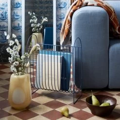 Broste Copenhagen - Ada Dot Vase Ø 18 X H 26 Cm, Plein Air Light Blue 10 Broste Copenhagen - Ada Dot Vase Ø 18 X H 26 Cm, Plein Air Light Blue -Broste Copenhagen Broste Copenhagen Maggie Magazinhalter