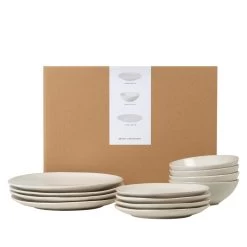 Broste Copenhagen - Nordic Vanilla Geschirr Dinnerset, Beige