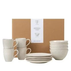 Broste Copenhagen - Nordic Vanilla Geschirr Frühstücksset, Beige