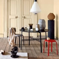 Broste Copenhagen - Oda Stuhl, Gepolstert, Grau / Schwarz -Broste Copenhagen Broste Copenhagen Oda Ambiente 2 1