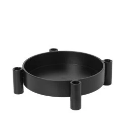 Broste Copenhagen - Silke Kerzenständer, Ø 22 Cm, Schwarz