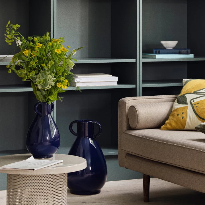 Broste Copenhagen - Simi Vase, H 44,5 Cm, Deep Cobalt Blue 2 Broste Copenhagen - Simi Vase, H 44,5 Cm, Deep Cobalt Blue – Bild 2