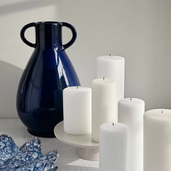 Broste Copenhagen - Simi Vase, H 44,5 Cm, Deep Cobalt Blue 3 Broste Copenhagen - Simi Vase, H 44,5 Cm, Deep Cobalt Blue – Bild 3