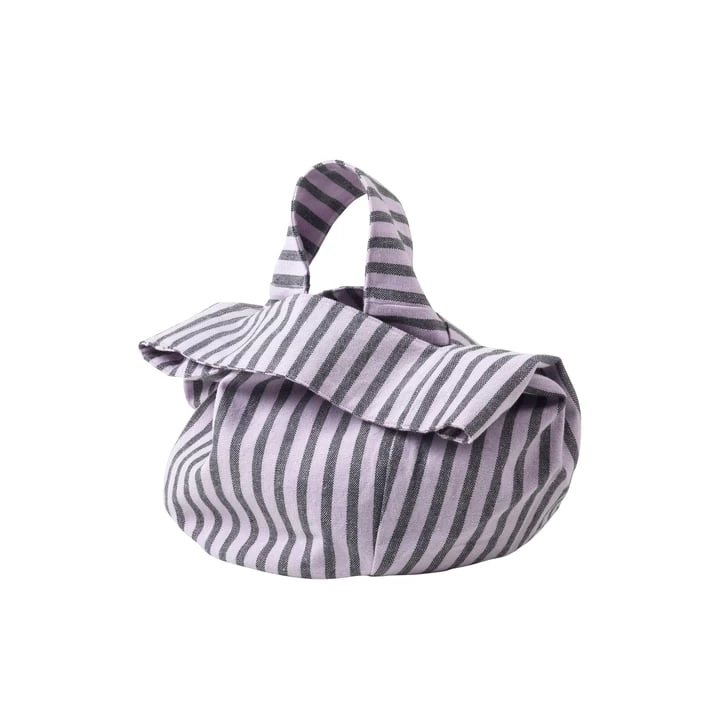 Broste Copenhagen - Bread Brotbeutel, Ø 22 X 22 Cm, Purple / Light Turquise 2 Broste Copenhagen - Bread Brotbeutel, Ø 22 X 22 Cm, Purple / Light Turquise – Bild 2