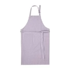 Broste Copenhagen - Strips Küchenschürze, Forest Green / Light Purple