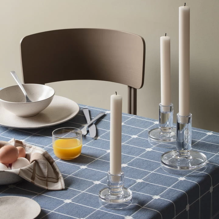 Broste Copenhagen - Tila Tischdecke, L 200 Cm, Maritime Blue / Off-white 2 Broste Copenhagen - Tila Tischdecke, L 200 Cm, Maritime Blue / Off-white – Bild 2