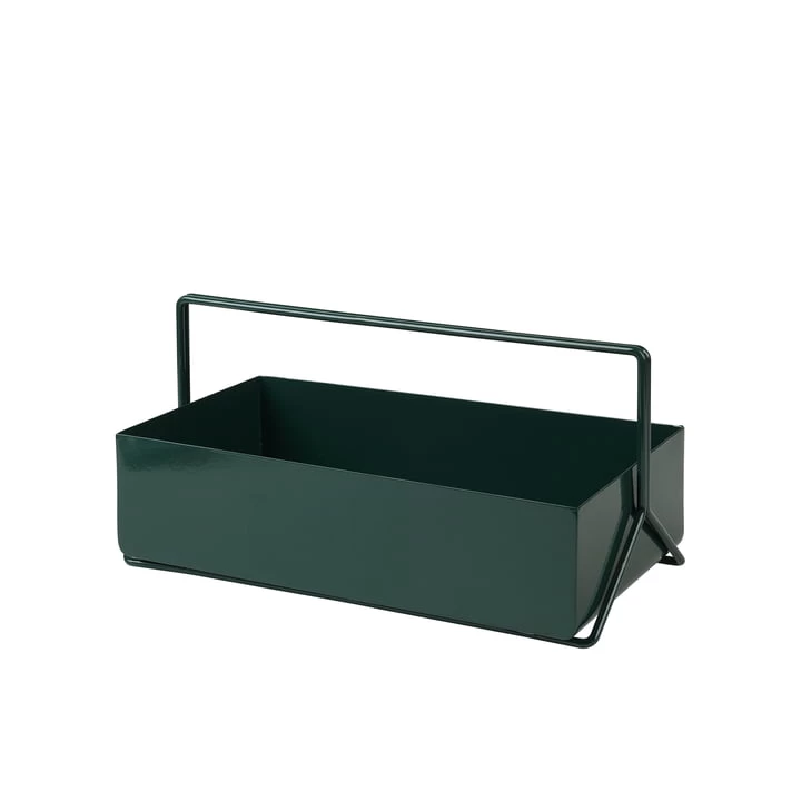Broste Copenhagen - Tully Toolbox, 40 X 20 Cm, Forest Green 1 Broste Copenhagen - Tully Toolbox, 40 X 20 Cm, Forest Green