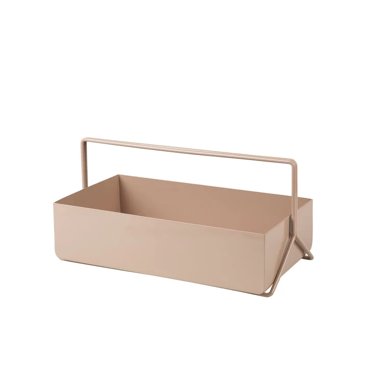 Broste Copenhagen - Tully Toolbox, 40 X 20 Cm, Taupe Grey 1 Broste Copenhagen - Tully Toolbox, 40 X 20 Cm, Taupe Grey