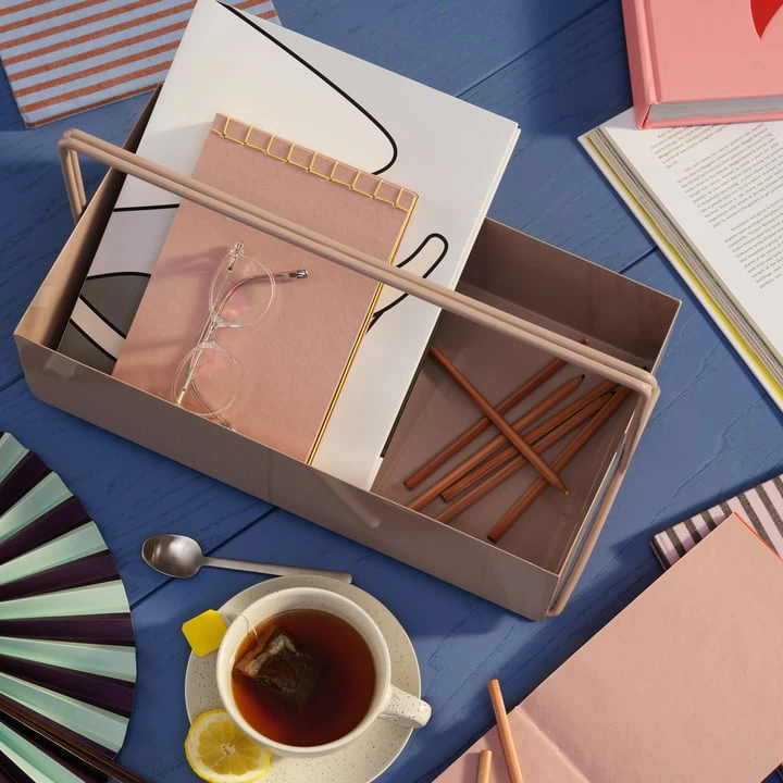 Broste Copenhagen - Tully Toolbox, 40 X 20 Cm, Taupe Grey 6 Broste Copenhagen - Tully Toolbox, 40 X 20 Cm, Taupe Grey – Bild 6