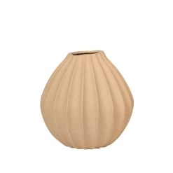 Broste Copenhagen - Wide Vase, Ø 25 X H 25 Cm, Indian Tan 34 Broste Copenhagen - Wide Vase, Ø 25 X H 25 Cm, Indian Tan -Broste Copenhagen Broste Copenhagen Wide Vase 30 x H 30 cm indian tan 9