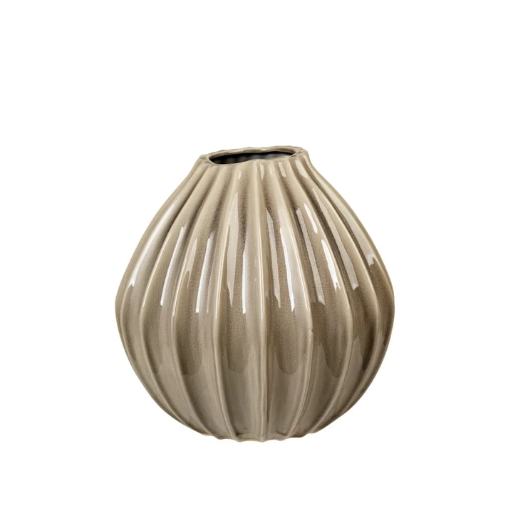 Broste Copenhagen - Wide Vase, Ø 25 X H 25 Cm, Smoked Pearl 12 Broste Copenhagen - Wide Vase, Ø 25 X H 25 Cm, Smoked Pearl – Bild 12