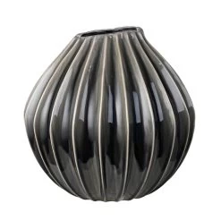 Broste Copenhagen - Wide Vase, Ø 30 X H 30 Cm, Rainy Day 28 Broste Copenhagen - Wide Vase, Ø 30 X H 30 Cm, Rainy Day -Broste Copenhagen Broste Copenhagen Wide Vase 40 x H 40 cm smoked pearl 3