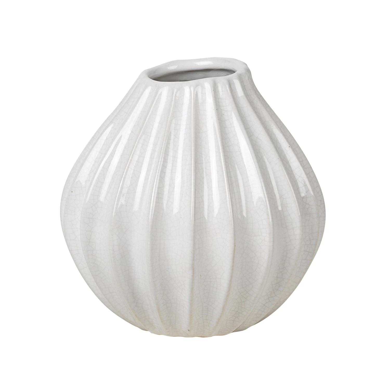 Broste Copenhagen Wide Vase Ivory 1 Broste Copenhagen Wide Vase Ivory