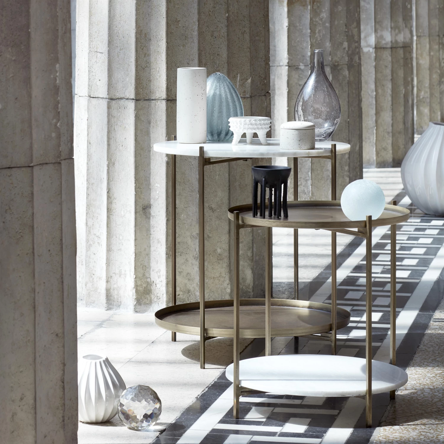 Broste Copenhagen Wide Vase Ivory 2 Broste Copenhagen Wide Vase Ivory – Bild 2